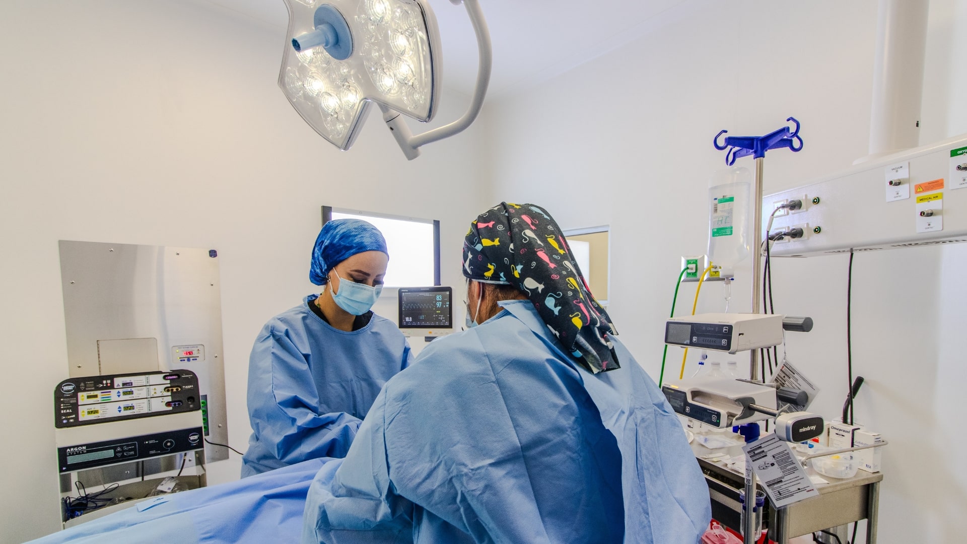 Quirófano con tecnología avanzada
